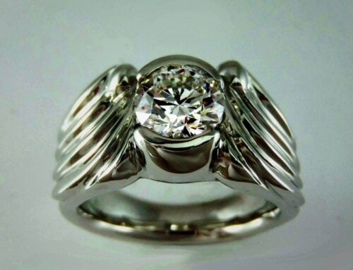 Winged Engagement Ring