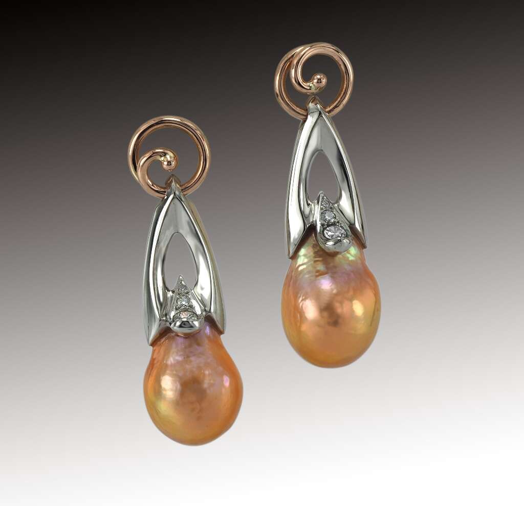 Moissanite Flower Stud Earrings | MUSE Custom Jewelry